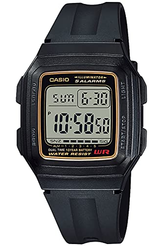 Casio Collection F-200W-1AJH / -201WA-9AJH Men's Black Wristwatch