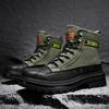 New Ankle Boots, Canvas High Top Shoes for Men, Comfortable and Durable Combat Boots, Casual Sports Shoes