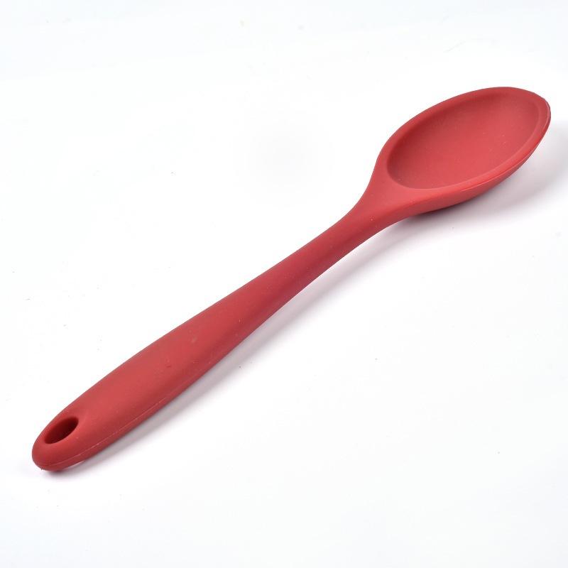 Heat-Resistant Silicone Spatula Spoon - Non-Stick Kitchen Cooking Spoon, Flexible & Durable Spoon for Baking, Mixing, Serving
