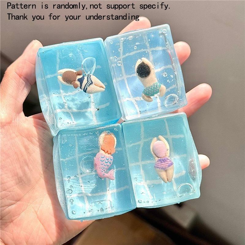 Toys Swimming Pool Ocean Maltose Stress Relief Slow Rebound Stress Reliever Antistress Seashells Starfish for Anxiety Relief