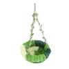 Parrot Hammock Bed Comfortable Soft Coral Fleece Hanging Bird Sleeping Nest for Cage Green