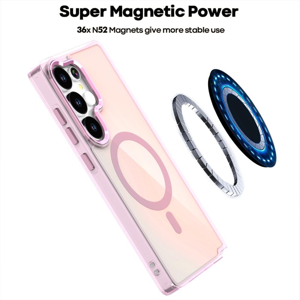 New Laser Gradient Translucent Magnetic Phone Case for Samsung Galaxy S26 S25 S24 Ultra S25FE A57 A37 A17 A56 For Magsafe Cover