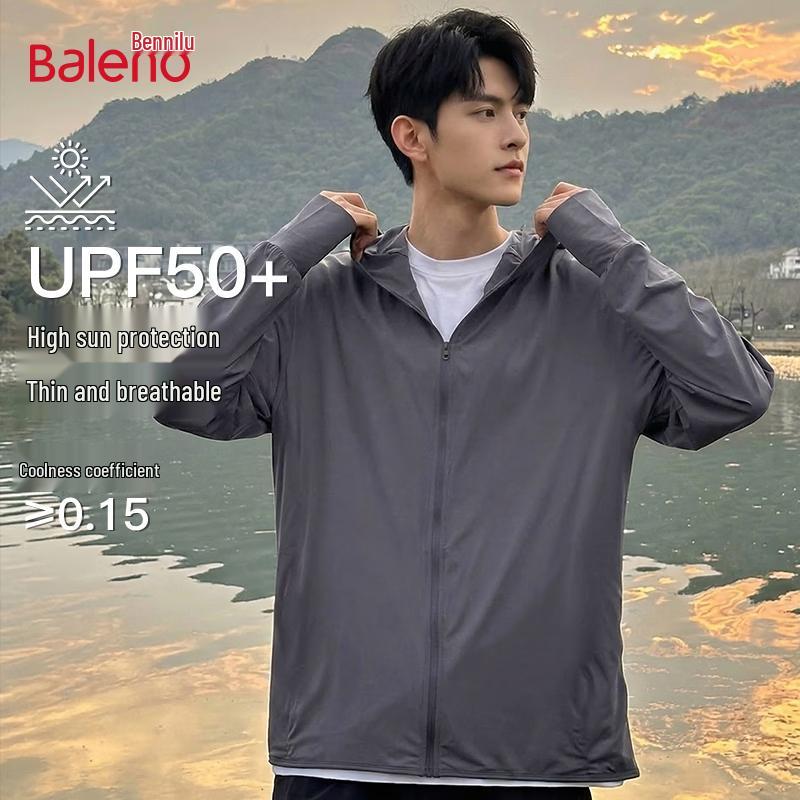 

Baleno Men s Hooded Cooling UPF50+ Sun Protection Jacket 2XL