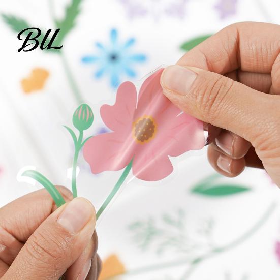 Stain-proof Window Cling 8 Sheets Spring Clings Butterfly Flower Hummingbird Decals to Prevent High-quality PVC Decal Bird Strikes Reusable