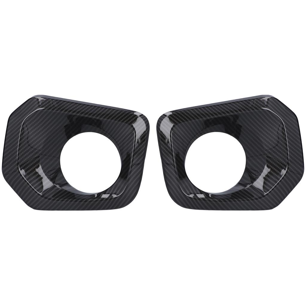 2pcs Front Fog Light Bezel Cover Decoration Carbon Fiber Style for Tacoma 20162020