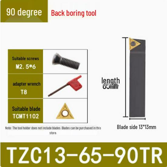 45°/90° Rough Boring Bar Holder with Replaceable Head & CBS/BSB Cutter