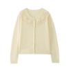 Women's Short Wool Embroidered Cardigan Sweater - 2025 Autumn Collection