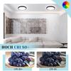Plafonnier LED - NETTLIFE - 15W Ø18cm - Noir - Blanc froid 6000K - Métal
