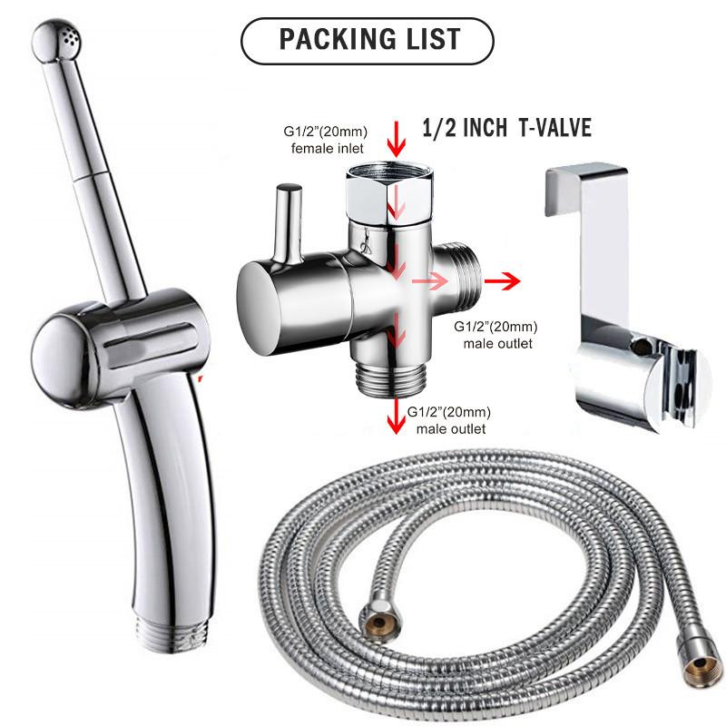 Multifunction Handheld Toilet Spray Bidet Sprayer Shower Head Sprayer Tool for Bathroom