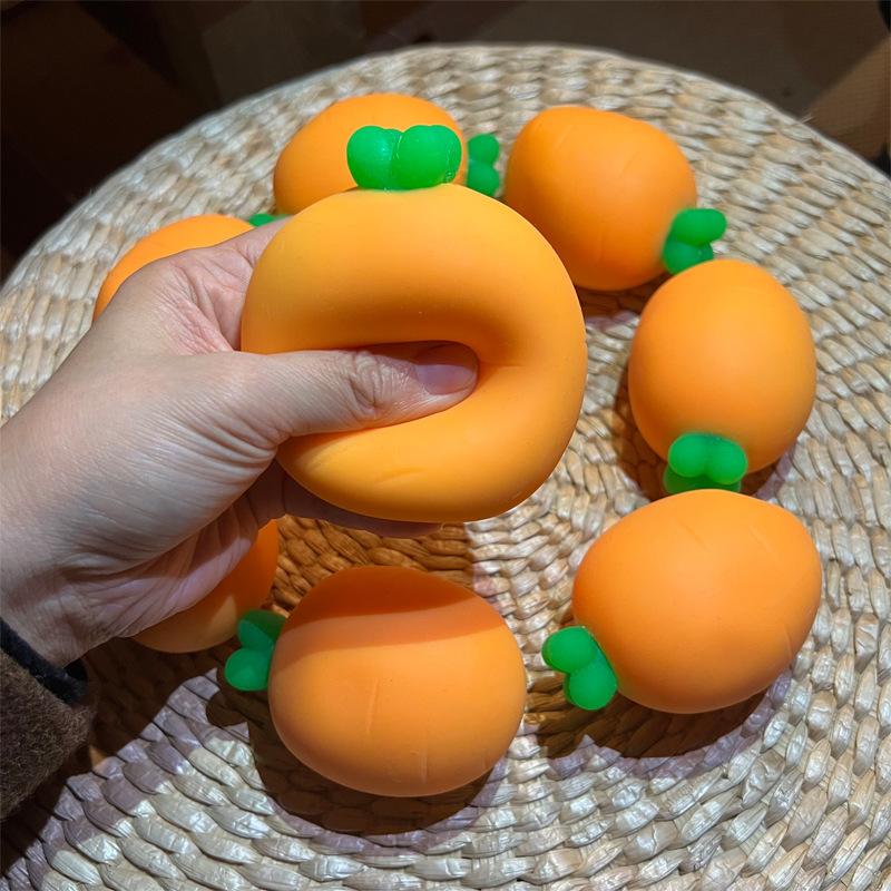 Decompression Decompression Carrot Pinch Music Simulation Vegetable Slow Rebound Decompression Children's Vent Ball Toy