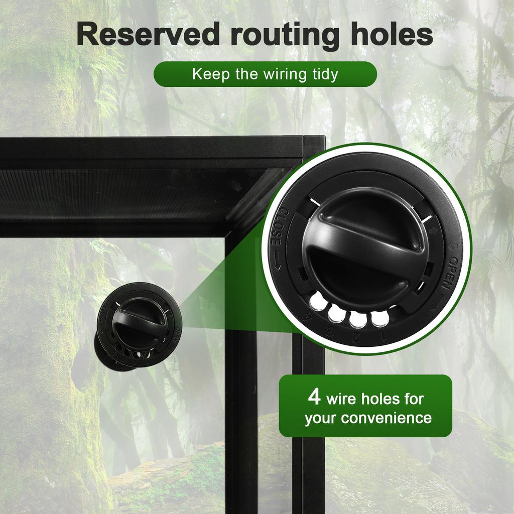 Reptile Landscaping Container Detachable Plant Gecko Ecological Tank Entilation Reptile Terrarium Climbing Pet Breeding Box