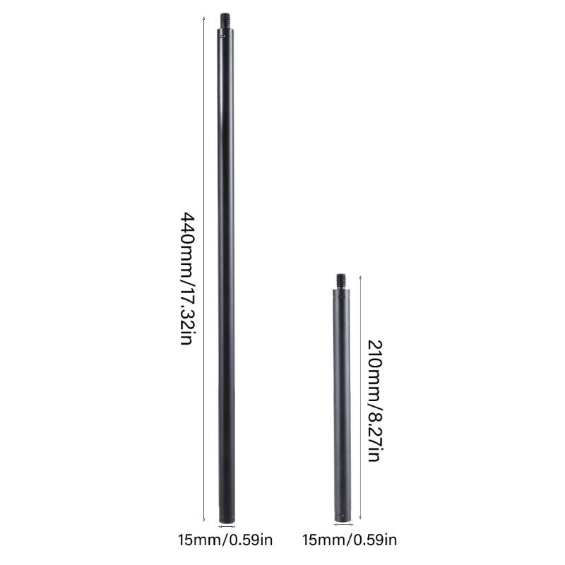 Fotografie Verlängerungsstange, 3/8 Zoll Außengewinde auf 1/4 Zoll Innengewinde Schraubverbindung Kamerastabilisator Einbeinstative Verlängerungsstange