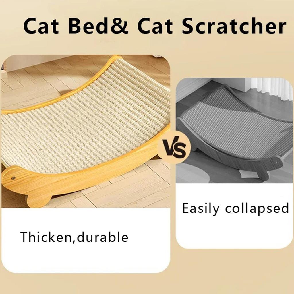 Cat Lounge Chair Wooden Cat Scratching Pads Pet Cat Nest Sisal Bed That Does Crumbs Cat Scratching Board Cat Nest Pet Sofa