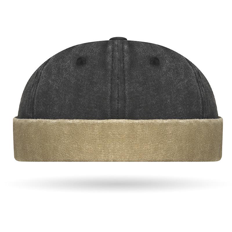 Retro Used Look Colorblock Dome Hut - Unisex Hip Hop Stil