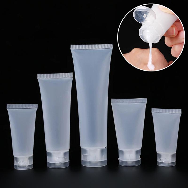 10Pcs 15Ml-100Ml Empty Squeeze Containers Pe Lip Gloss Tubes Bottle Sample Bottle Refillable Lip Gloss Cream Tube Diy Container