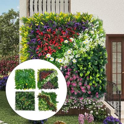 Sztuczna Ściana Roślinna Panele Ścienne Kwiatowe UV Realistyczna Roślina Łatwa Instalacja