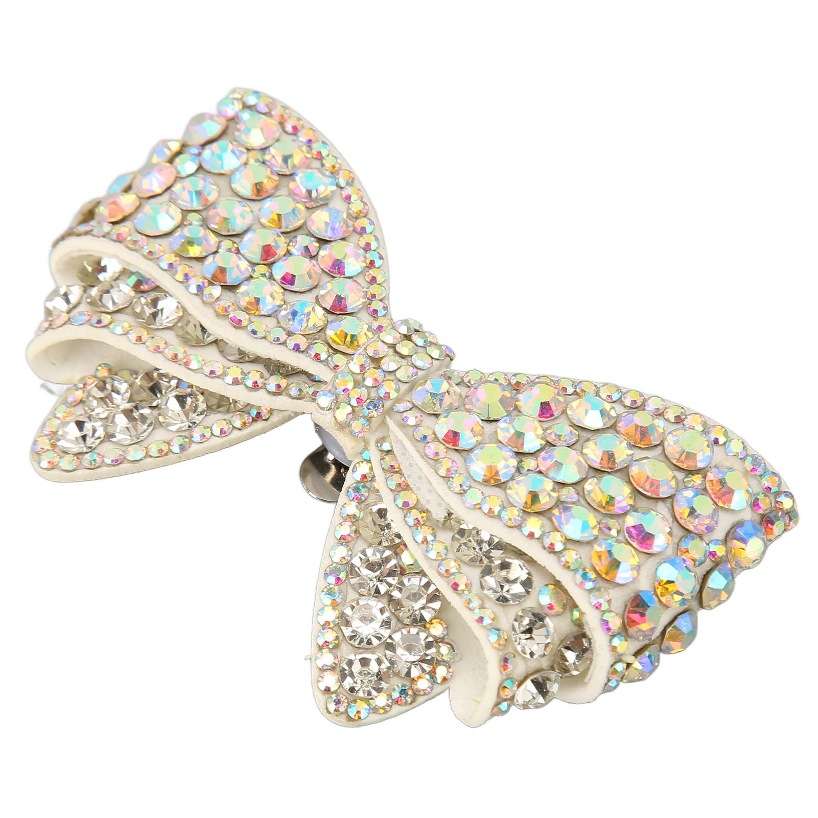 

Зажим для обуви с бантом, длина 3,5 дюйма, ширина 2,4 дюйма, съемная блестящая прочная легкая пряжка для обуви с бантом для свадьбы