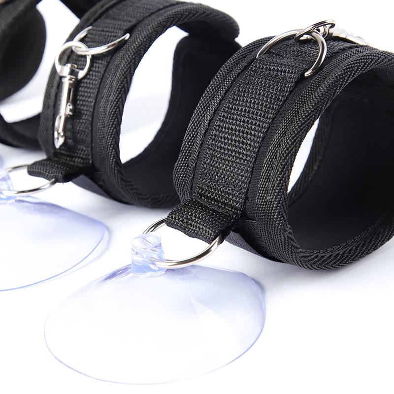 Handcuff with Saction Cup Door Sex  Bondage Gear Hanging Cuffs SM Slave Sex Toy Strong Adhesive Easy Install Adult Restraint