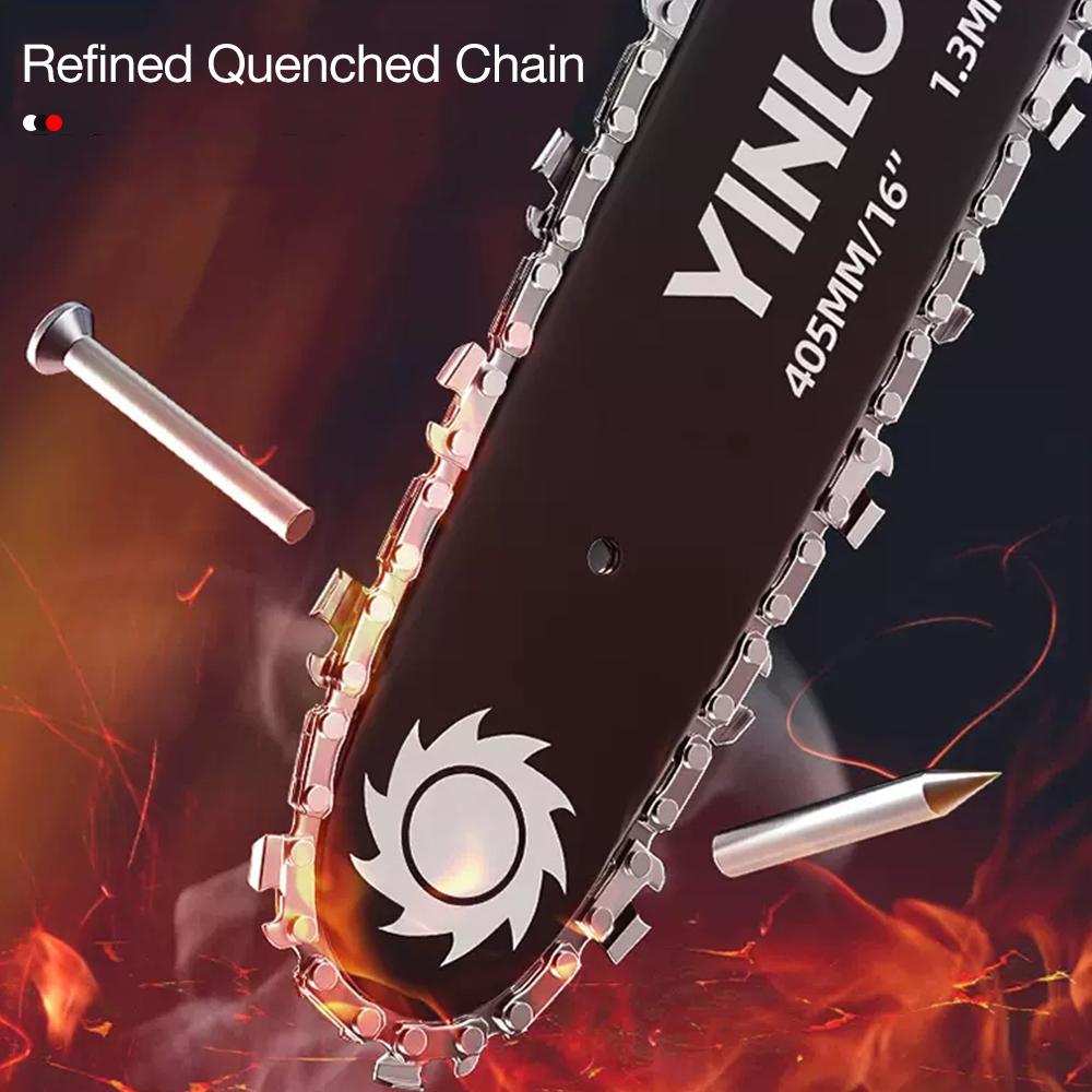 4 Inch Saw Blade Chainsaw Chains and Guide Bar Mini Steel Chains Electric Saw Blade Tool Saw Accessory Replacement Wood Cutting