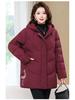 Veste d'hiver style chinois grande taille pour femmes âgées