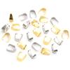 100 stuks Hanger Knoopsluitingen Haakjes Clips Roestvrij Staal Verguld Connector DIY Sieraden Maken Onderdelen