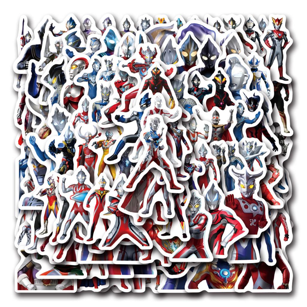 100 Q-version Ultraman Stickers High-Precision Laptop Mobile Ticket Personal Decorative Stickers