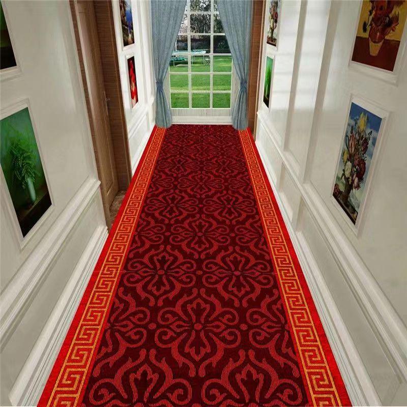 Boho Ethnic Long Carpet Corridor Hallway Grid Floral Rug for Living Room Prayer Bedroom Carpets Non-slip Kitchen Floor Mat Decor