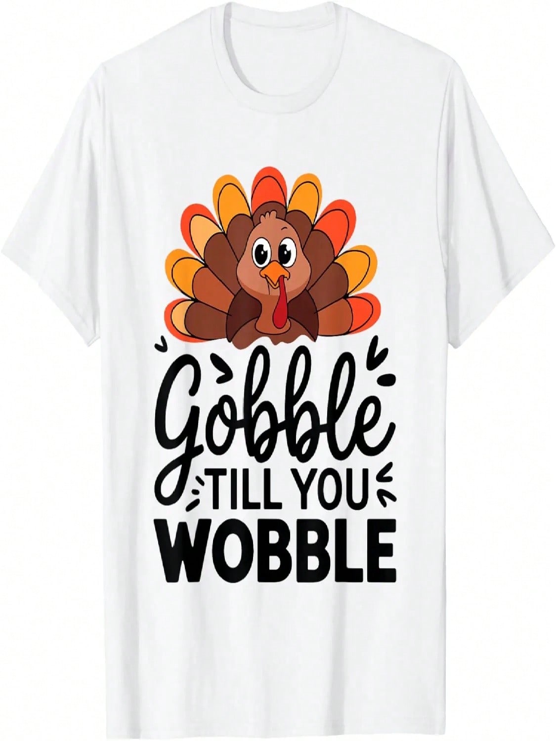 Gobble Till You Wobble Turkey Thanksgiving   Kids T-Shirt S