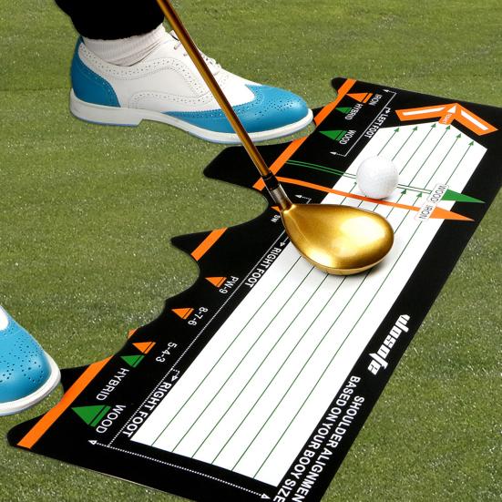 Golf Station Board Korektivní držení těla Skládací Golfový švih Trenér Cvičební podložka Tréninková podložka pro milovníky golfu