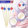 American Flag Colors Blue White Red Five-pointed Star Pick Five-pointed Star Fruit Pick Cocktail Pick
