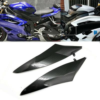 1 Pair Carbon Fiber Pattern Motorcycle Plastic Gas Tank Side Cover Panel Fairing Cowl Fit For Yamaha R6 2006 2007