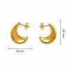 Elegant Crescent Moon Stainless Steel Earrings: Fashionable, Trendy Personalized Ear Studs with a High-End Feel.