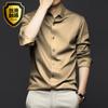 Camicia Bianca da Uomo Manica Lunga No-Stiro Business Elegante Vestibilità Slim Versione Coreana Professionale Lavoro Bianco Casuale Camicia da Abito da Uomo