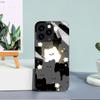 Tempered Glass Casing Cute Cartoon Cats Printed Protective TPU Cover Soft Case Shell for iPhone Samsung