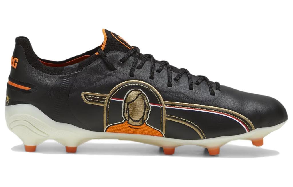 PUMA King Ultimate Cruyff FG/AG 'Black Orange' 107826-01