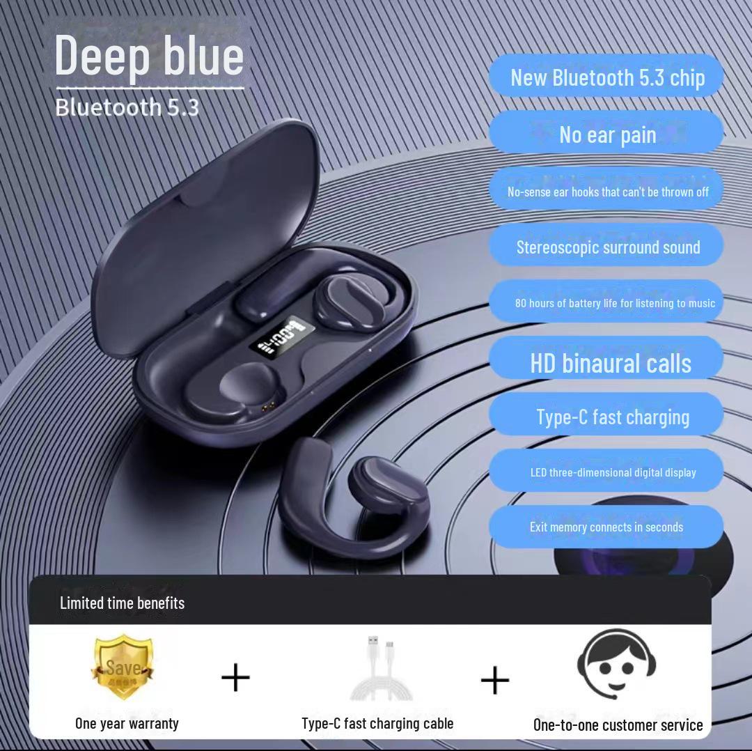 

Гарнитура для бега S901 Air Conduction Bluetooth с внешними динамиками English version switchable синий