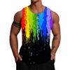Summer Harajuku 3D Colorful Styles Printed Tank Top For Men Fashion Streetwear Sports Gym