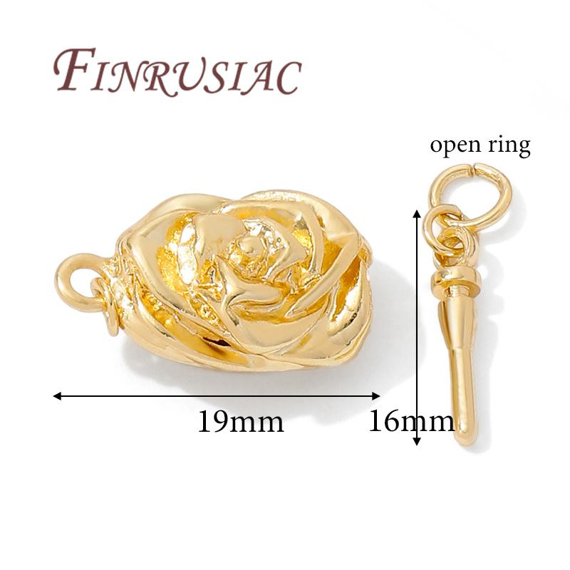

Clasps For Jewelry 14K Gold Plated Fasteners For Bracelets,DIY Jewelry Accessories, Necklace Clasp Connectors Findings 1 pcs