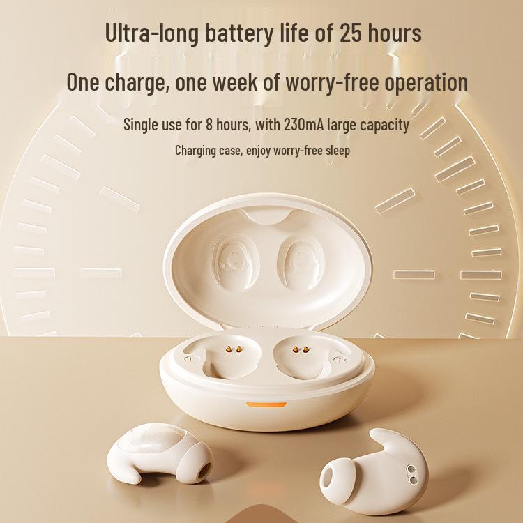 In-Ear Bluetooth Sleep Earbuds: Noise-Canceling, ASMR-Friendly, Comfortable for Side Sleepers, Wireless Earphones.