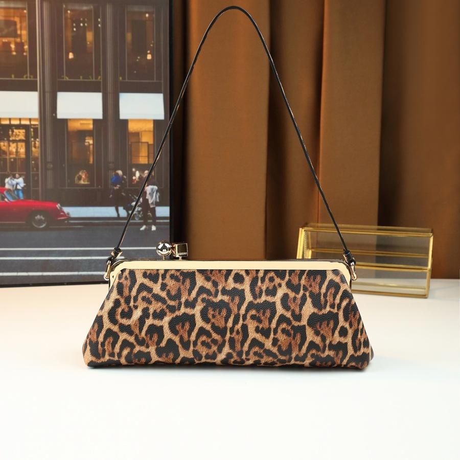 Nuova Borsa a Spalla di Lusso Rotonda in Metallo con Blocco a Morsetto e Bastoncino per Feste di Cena da Donna, Grande Capacità, Business