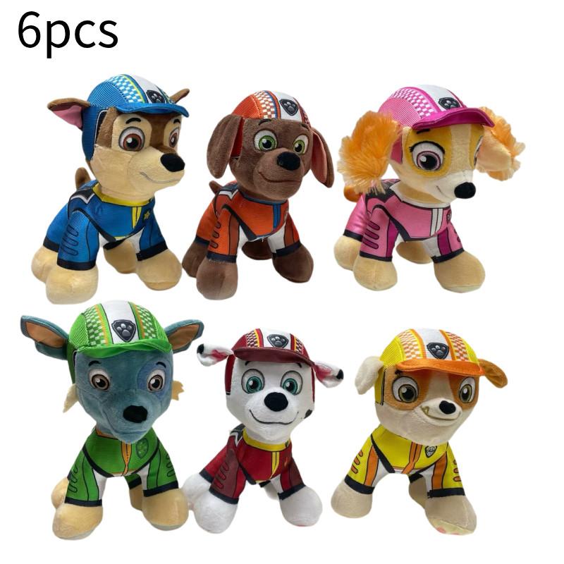Patrol 6pcs Paw Dog Plush Toy Cartoon Stuffed Animal Doll Room Decor Kids Gift