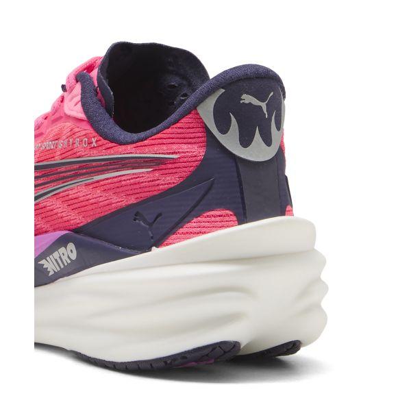Puma Hyrox X  Deviate Nitro 4 Comfortable Lightweight Non-Slip Breathable Rebound Running Shoes Women sneaker Light-Pink 312905-01