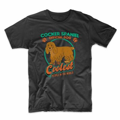 Cocker Spaniel Official Dog of the Coolest People In the World Funny T-Shirt