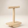 Bird Perch Stand Claw Grinding Parrot Training Toy for Desktop Tabletop Cockatiel Budgie Lovebird Natural Wood Stable Base