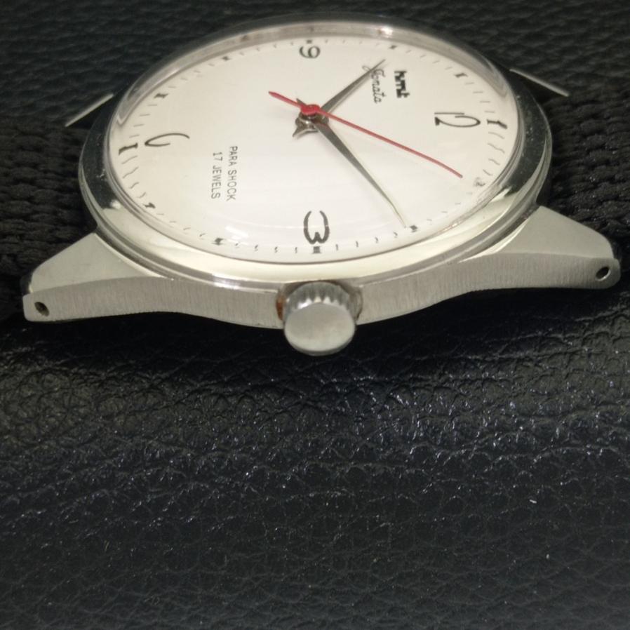 CLASSIC HMT JANATA HAND-WINDING MENS WHITE DIAL WATCH a600041-5 N101-a600041