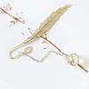 Creative Flower specimens Bookmark Pendant Metal Book mark Stationery School Office Supply Escolar Papelaria