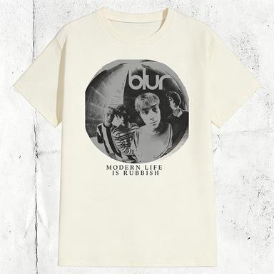 Mens Blurred Pattern English Rock Band Touring Concert Print TShirt Casual Streetwear TShirt