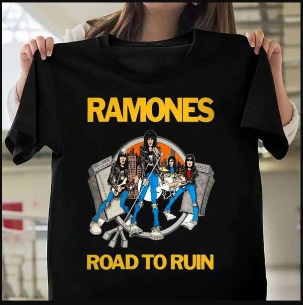 Ramones Road To Ruin Album T-shirt, S-4XL