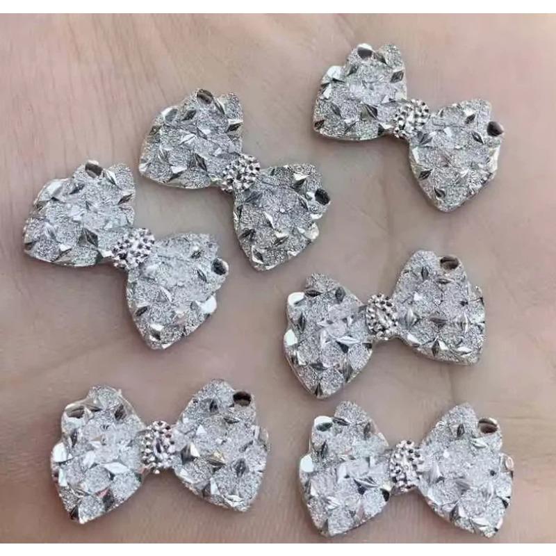 Harz Schleife Flatback Strasssteine DIY Basteln und Hochzeit Haarschmuck Handy Patch Haarspange Ohrringe Halskette