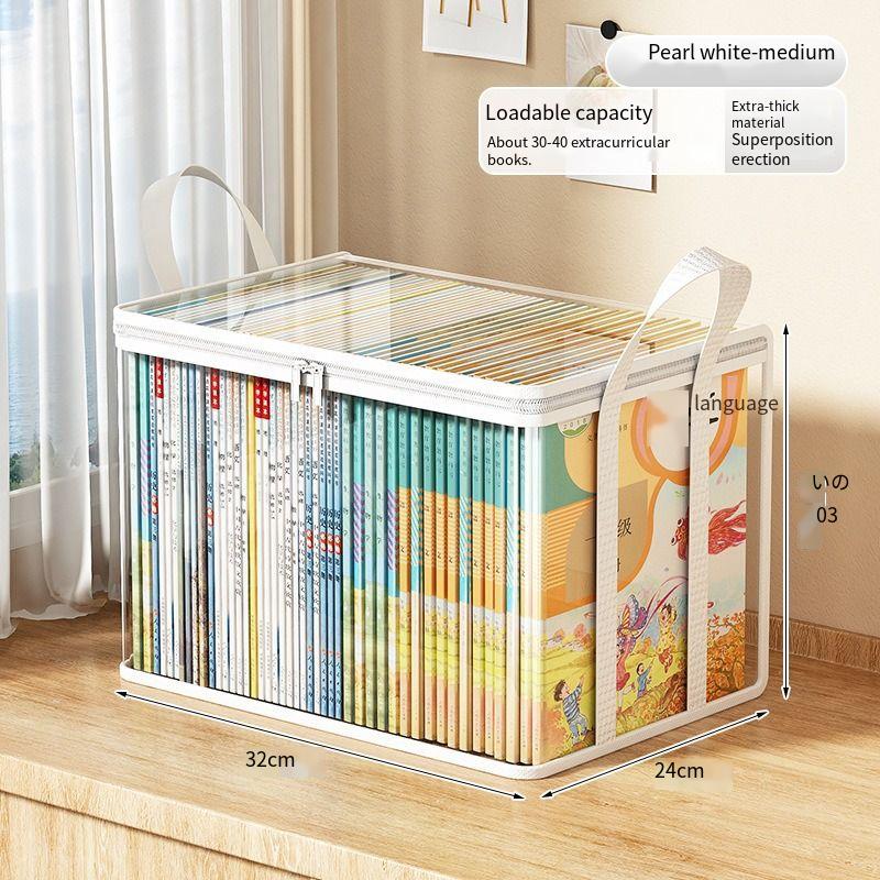 Transparent PVC Storage Box, Toy Storage, Flip Cover and Observation Window, Multi-purpose Organizer Gift Box for Crafts and